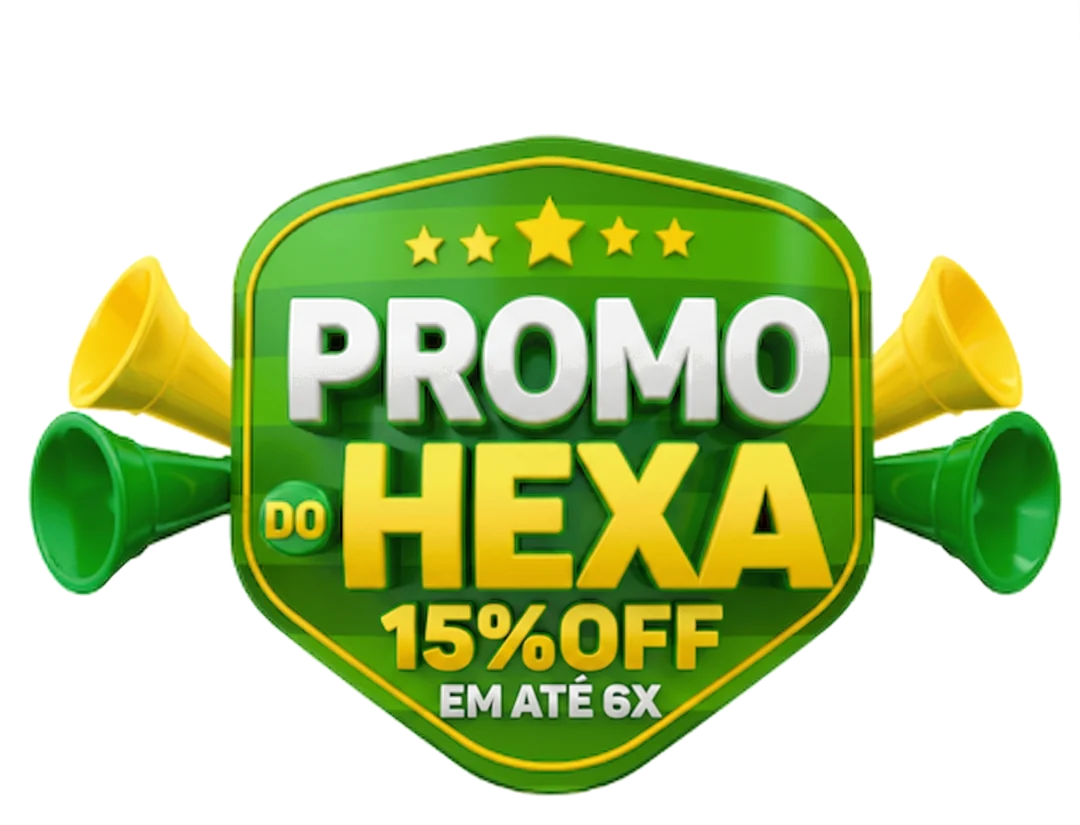 Promo do Hexa — 15% off em até 6x